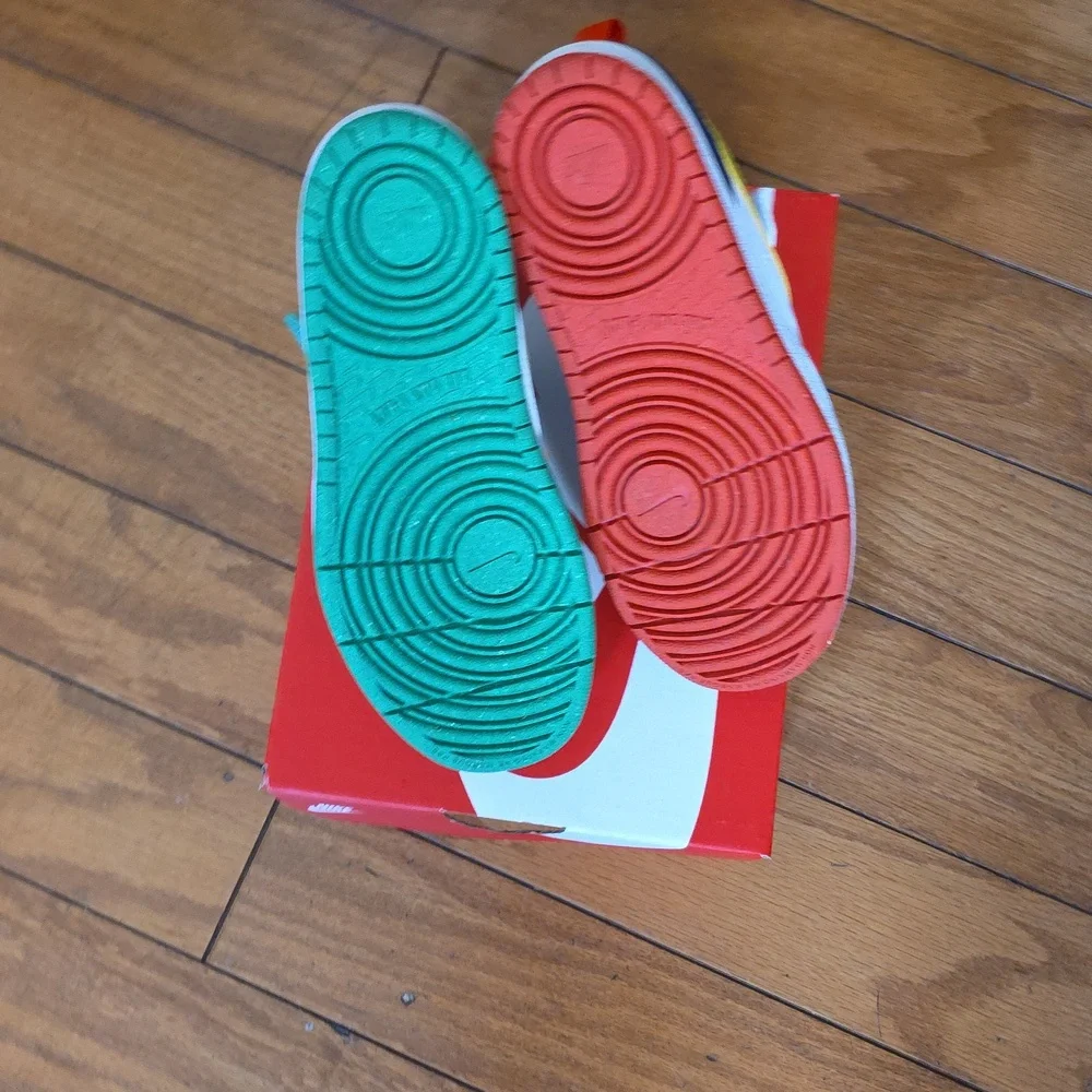 Nike Kids Colorful Sneakers - Orange, Green, Purple, Blue - Picture 5 of 8